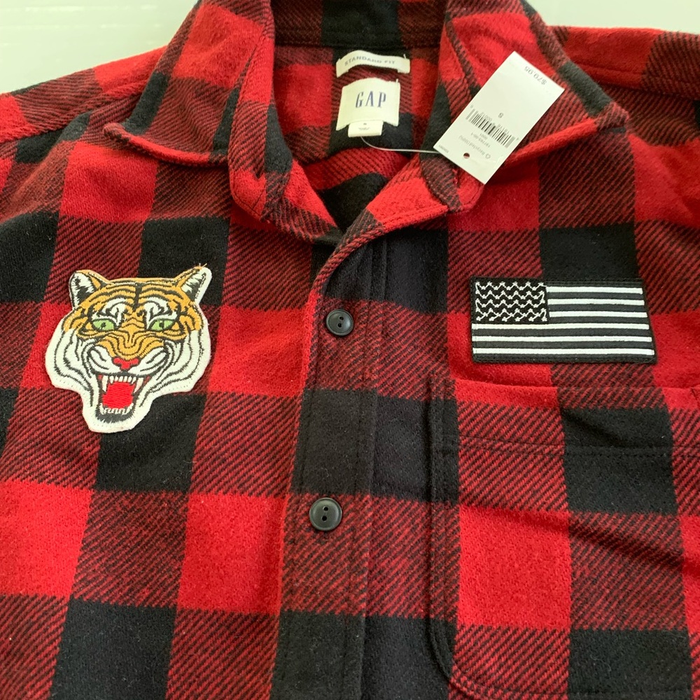 NEW GAP plaid shirt